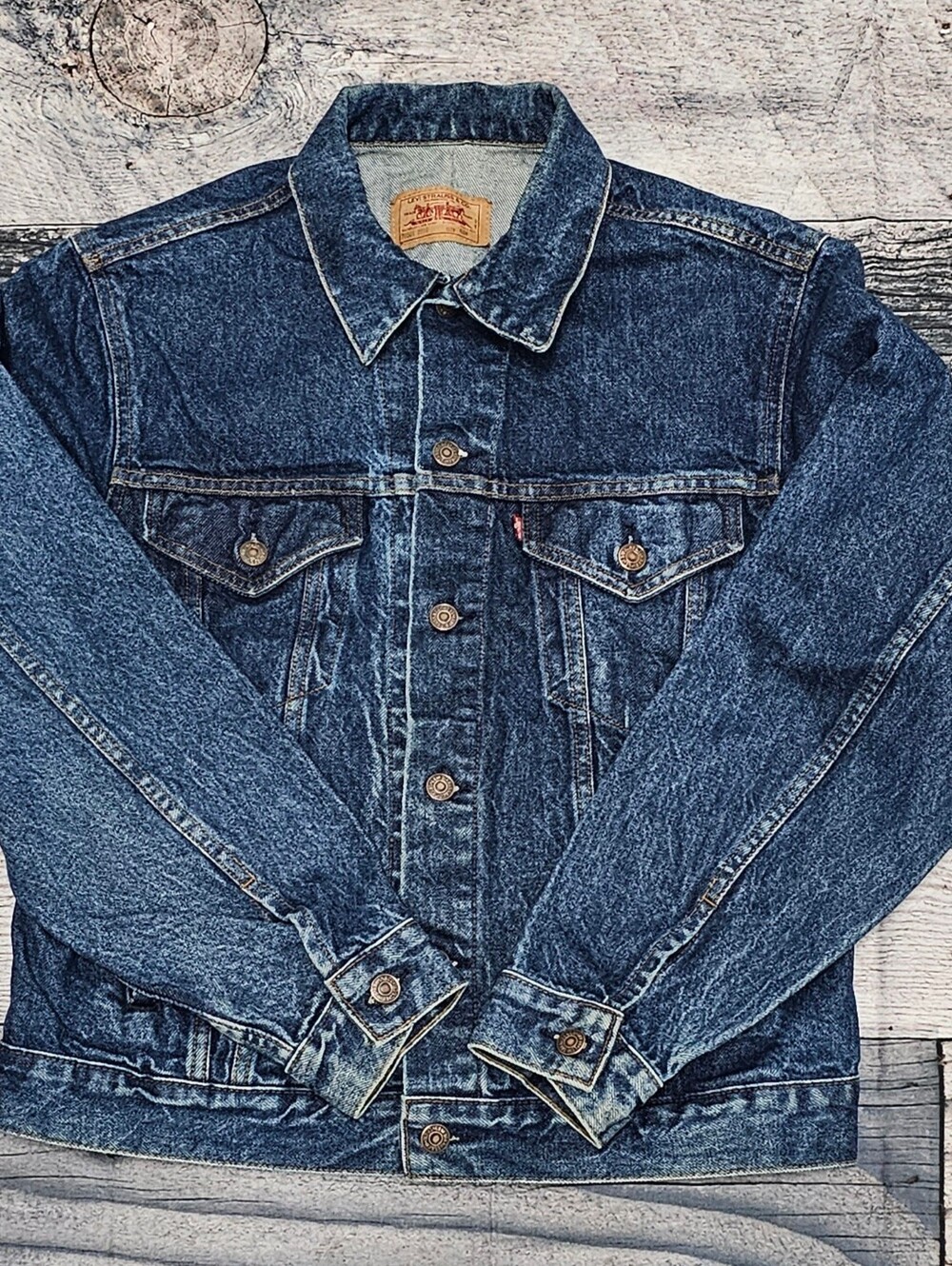 Vintage Levi's 70506-0216 Denim Trucker Jacket Men's Size 40R  Made In USA 80s - Picture 1 of 16